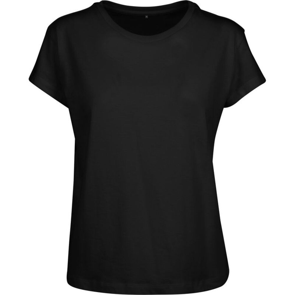 Build Your Brand Womens/Ladies Box T-Shirt / Black